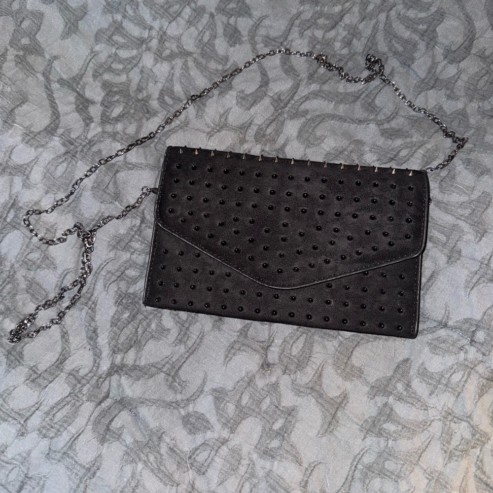 Steve Madden spike crossbody clutch
